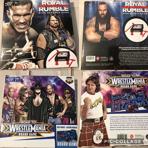 Fast Pace Action Packed Boardgame WWE Road to Wrestlemania Board Game